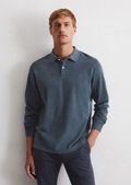 トップス marka 40//1 ORGANIC COTTON 1B POLO Polo shirt jersey regular Made of pure organic cotton - blue
