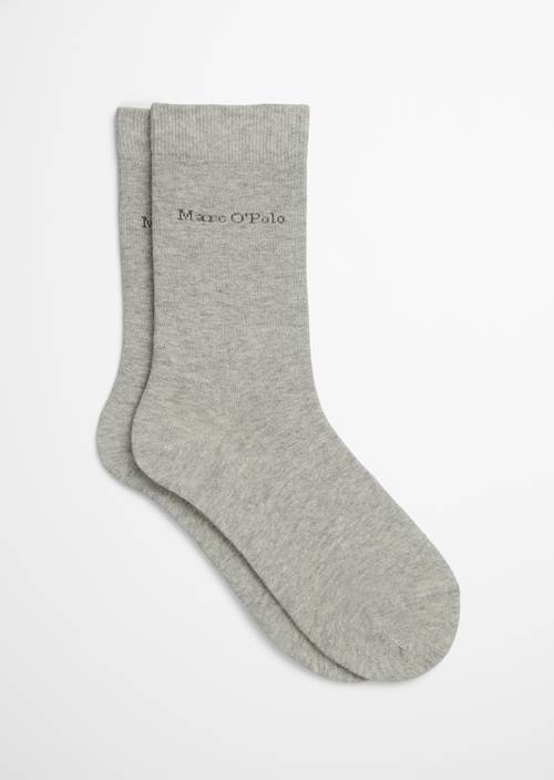 Logo-Socken grey melange in Frontalansicht