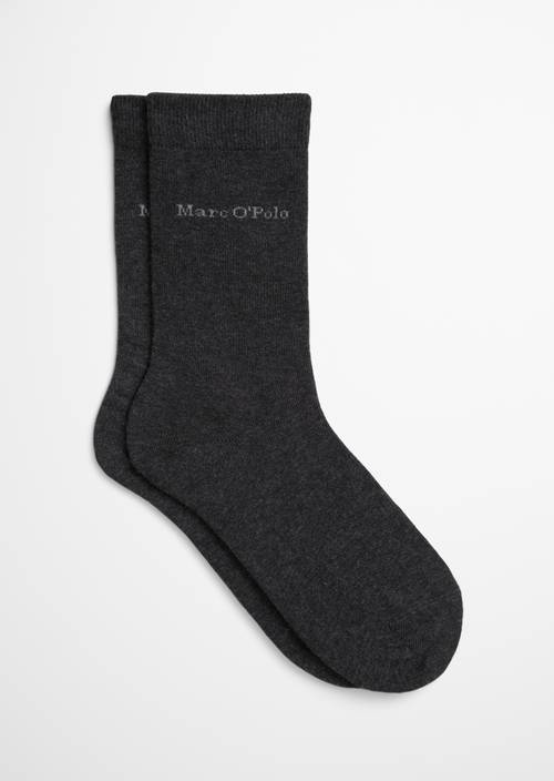 Logo-Socken anthracite in Frontalansicht