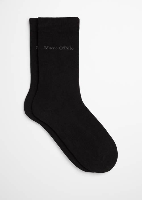 Logo-Socken black in Frontalansicht