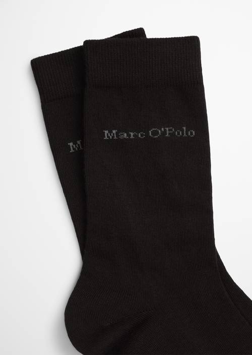 Logo-Socken black in Detailansicht