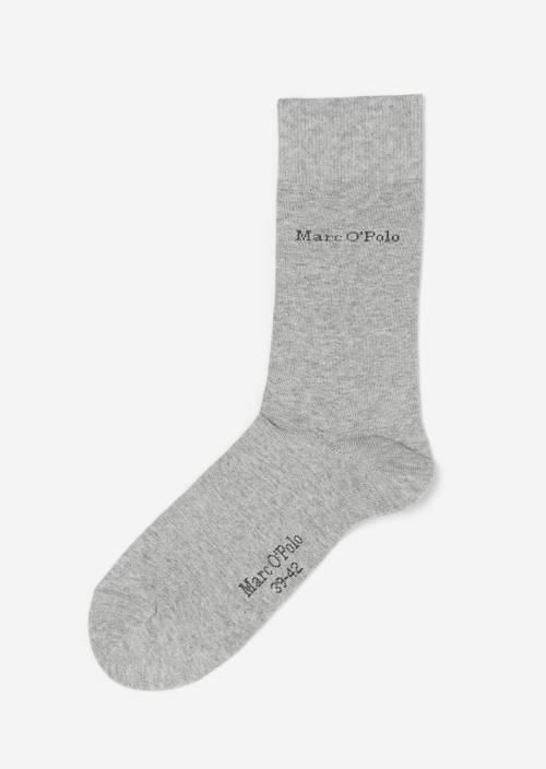 Chaussettes à logo grey melange vue extérieure de la chaussure droite