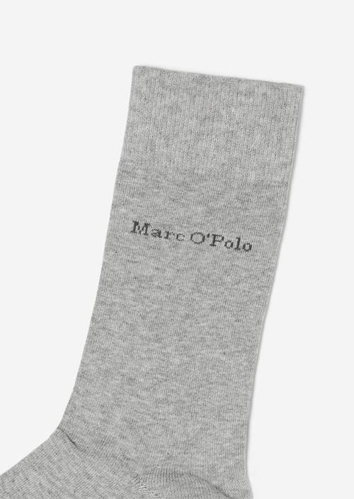 Chaussettes à logo grey melange en vue de dessus en angle