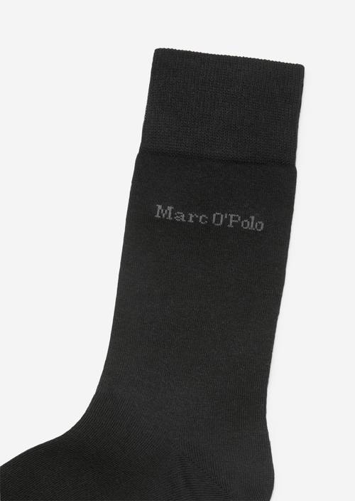 Chaussettes à logo black en vue de dessus en angle