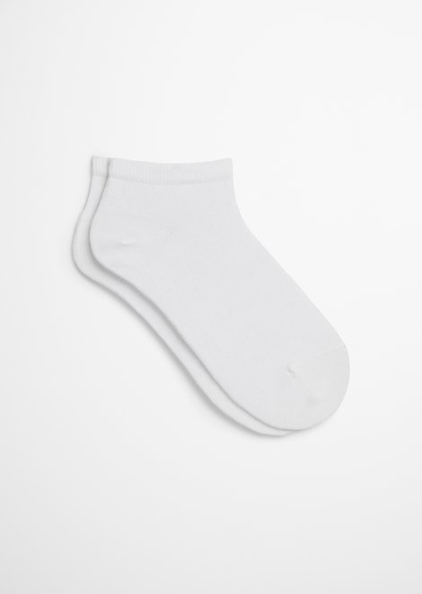 Marc O'Polo Sneakersokken, Dames, wit, 35-38, 80% Katoen, 18% Polyamide, 2% Elasthaan