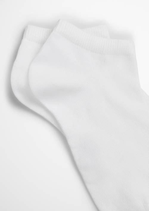 Sneakersokken white in schuine bovenaanzicht