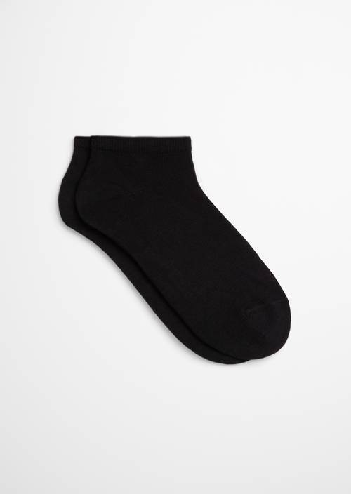 Sneakersokken black rechter schoen buitenaanzicht