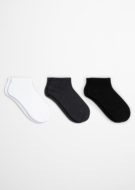 Marc O'Polo Sneakersokken, Dames, grijs, 35-38, 80% Katoen, 18% Polyamide, 2% Elasthaan