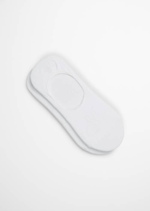 Chaussettes invisibles white vue extérieure de la chaussure droite