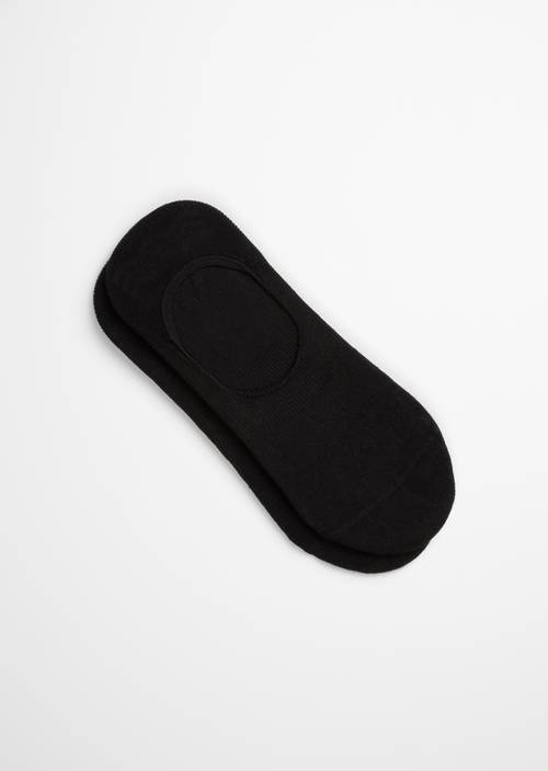 Chaussettes invisibles black vue extérieure de la chaussure droite