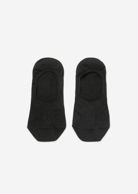 Marc O'Polo In-shoe sokken, Dames, zwart, 35-38, 75% Katoen, 23% Polyamide, 2% Elasthaan