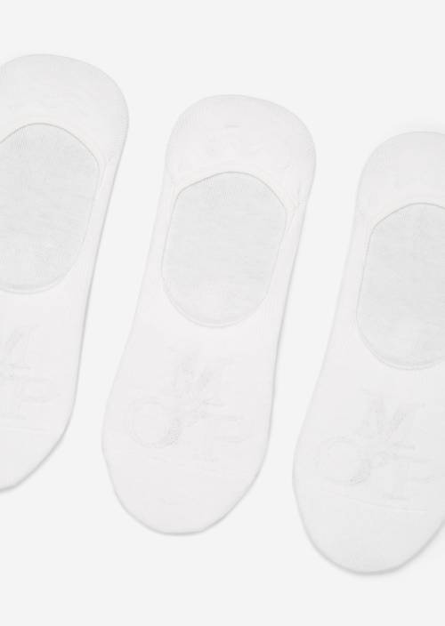 In-shoe sokken white in detailaanzicht