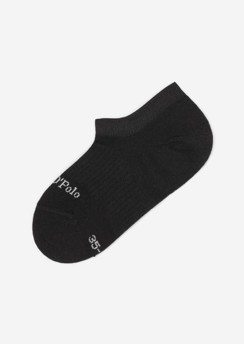 Low-Cut Sneaker-Socken black in Frontalansicht
