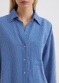 Relaxed Fit Wide Striped Seersucker Shirt - GANT