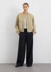 Marc O'Polo Blouson im Aviator-Stil regular, Damen, beige, Gr. 34, 100% Polyester