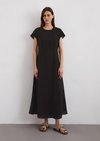 Marc O'Polo Kleid regular, Damen, schwarz, Gr. 32, 83% Viskose, 17% Polyamid