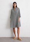 Marc O'Polo Leinenkleid relaxed, Damen, weiss, Gr. 32, 100% Leinen