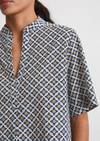 BLUE PATTERNED TUNIC BLUE PATTERNED TUNIC