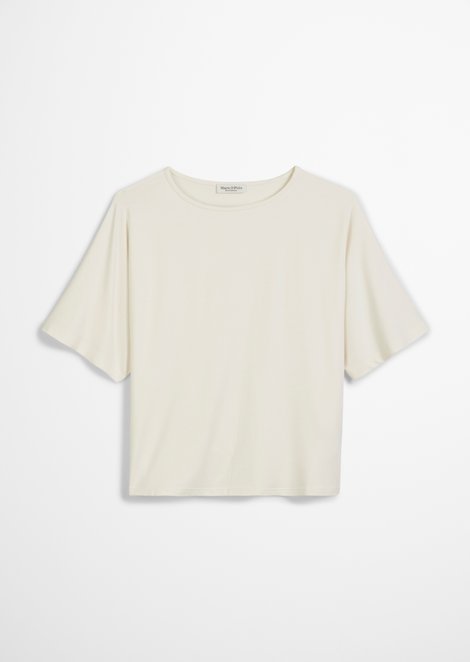 Marc O'Polo T-shirt, Dames, wit, M, 56% Viscose, 37% Modal, 7% Elasthaan