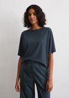 Marc O'Polo T-shirt, Dames, blauw, Xxs, 56% Viscose, 37% Modal, 7% Elasthaan