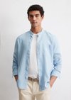 Marc O'Polo Hemd regular, Herren, blau, Gr. s, 100% Leinen