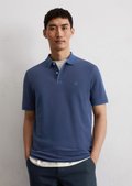 トップス Shawl Collar S/S Polo - Cotton Pique M Court Polo in Navy Pima Pique | Shop Sid Mashburn