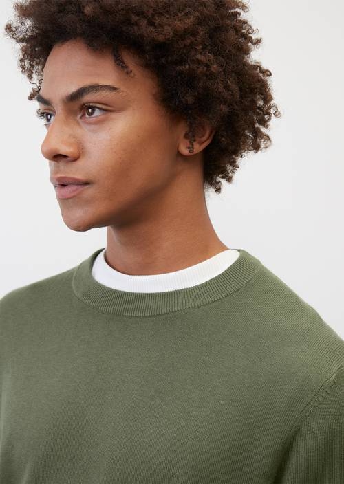 Leichter Langarm-Pullover regular olivia gray in Detailansicht