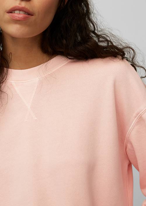 Sweatshirt peach bud in Detailansicht